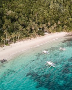Coconut Garden Island Resorts private strand på Cacnipa Island