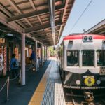 Den gammeldags sporvogn fra Shijo-Omiya til Arashiyama