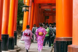 Torii-portene i Fushimi Inari