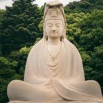 Kannon-statue i Higashiyama