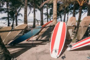 Surfboards ved Cloud 9