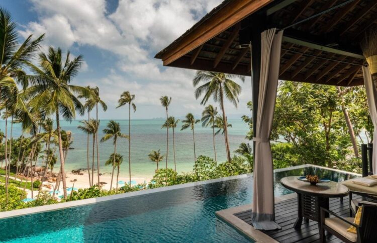 Four Seasons Samui udsigt over stranden