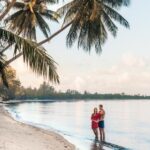 Alex og Victoria på stranden