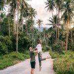 Palmevej på Koh Samui