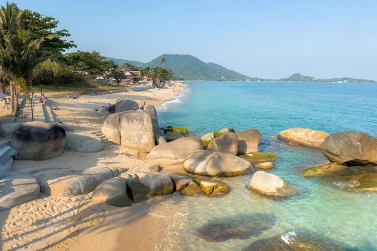 Lamai minibugt i den sydlige ende