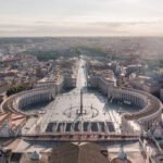 Vatikanstaten og Prati set fra toppen af Peterskirken - bedste hoteller og overnatning i Rom