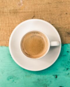 En dejlig kop skyggegroet kaffe