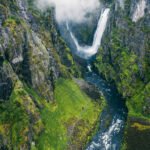 Vøringsfossen dronebillede