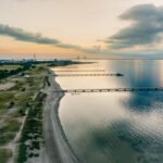 Ribersborgsstranden i Malmø fra luften