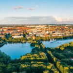 Pildammsparken i Malmø fra luften