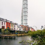 Västra Hamnen med dens kanaler og farverige huse i Malmø