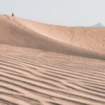 Minimalistisk billede af ørken i Californien