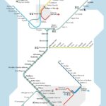 Kort over togforbindelserne på hele Sardinien