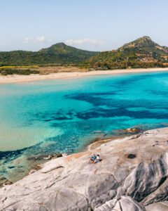 Den fine bugt i den sydligste del af selve Spiaggia di Costa Rei