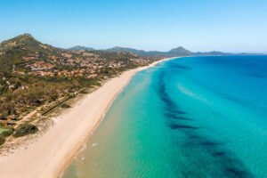 Costa Rei strand drone