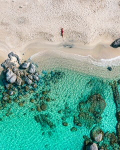 Spiaggia di Porto Sa Ruxi drone Victoria