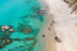 Spiaggia di Porto Sa Ruxi drone Alex & Victoria