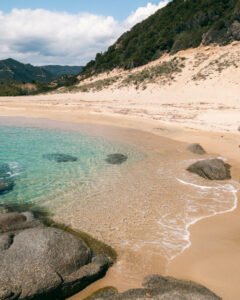 Den sydlige ende af Solanas-stranden