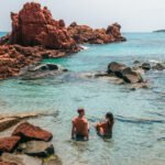 De røde klipper ved Cea