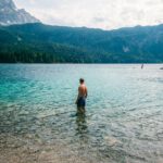 Alex i Eibsee om sommeren