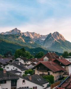 Udsigt fra Biohotel Garmischer Hof