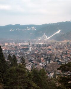 Udsigt fra Kriegergedächtniskapelle