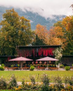 Kurparken i Garmisch-Partenkirchen