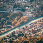 Innsbruck set fra oven om efteråret