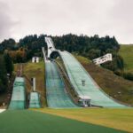 Det olympiske skihop nær Partnachklamm