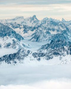 Udsigt fra Zugspitze