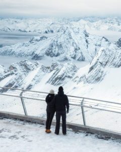 Toppen af Zugspitze