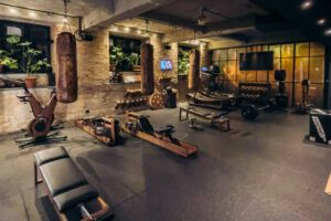 Fitnesscenter på hotellet