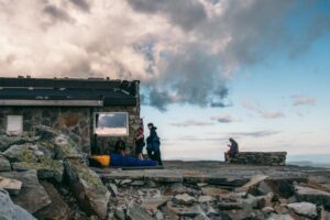 Turisthytten på Gaustatoppen