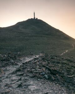 Stien op til Gaustatoppen