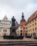 Den store markedsplads i Lutherstadt Eisleben