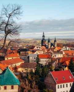 Udsigt fra St. Annen i Lutherstadt Eisleben