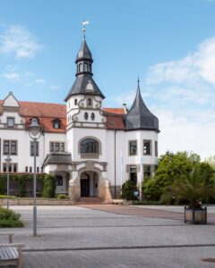 Det flotte art nouveau Kurhaus i Bad Schmiedeberg.