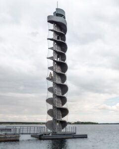 Pegelturm ved Goitzsche-søen
