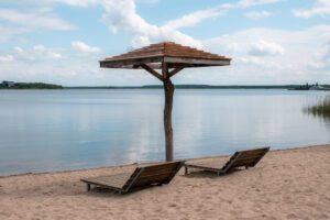 Strand ved Pegelturm