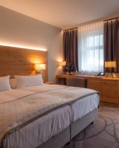 Vores værelse på Gasthof Zufriedenheit