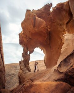 Seværdigheden Arco de las Peñitas stenbue på Fuerteventura