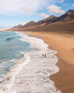 Stranden Cofete på Fuerteventura