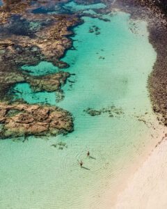 Laguner i El Cotillo på Fuerteventura