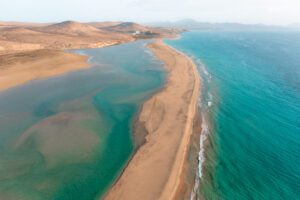 Sotavento lagune på Fuerteventura