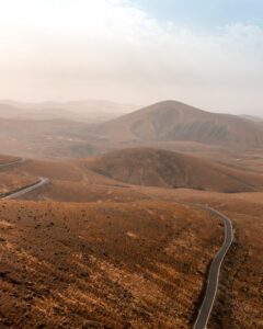 Udsigt over Fuerteventuras landskaber