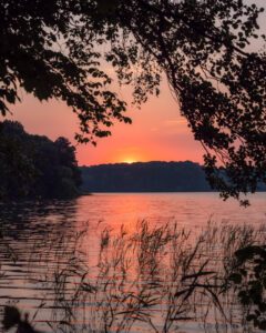 Solnedgang over Großer Segeberger See