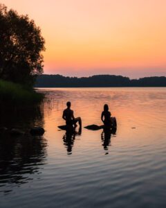 Badning i Großer Segeberger See