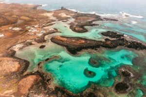 Lagunen ved Puertito Isla de Lobos