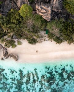 La Digue dronebillede