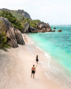 Seychellerne blåt vand